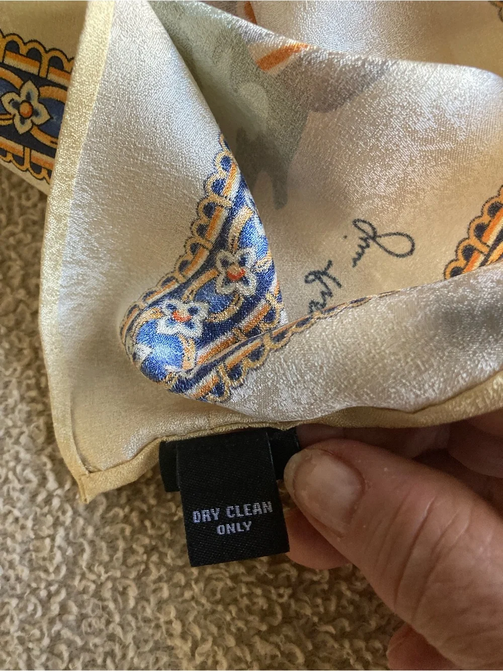 Jim Thompson Elephant Silk Scarf
